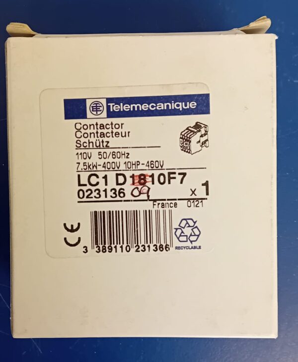 Telemecanique LC1D0910F7 Contactor - Image 3