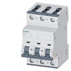 Siemens Four-pole Miniature Circuit Breaker with Four Toggle Switches